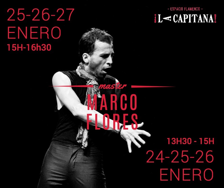 Curso del bailaor flamenco Marco Flores en La Capitana